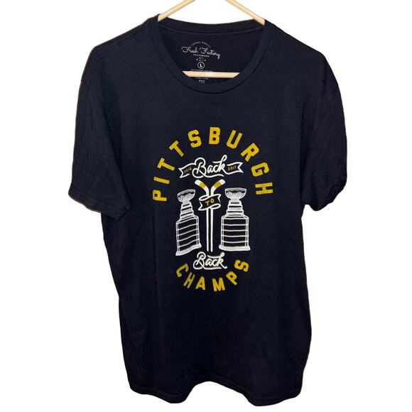 Pittsburgh Penguins 2016-2017 back to back Stanley cup champs t-shirt (large) - Picture 1 of 3